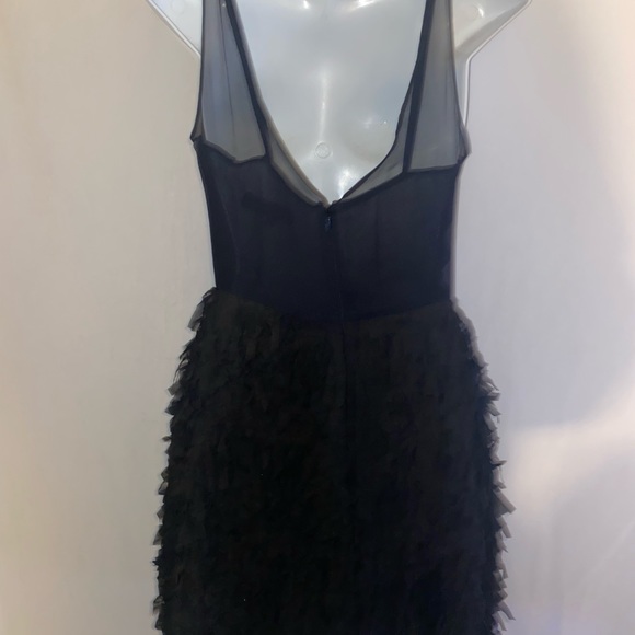Eva Franco Black Fringe Cocktail Dress - Picture 3 of 11